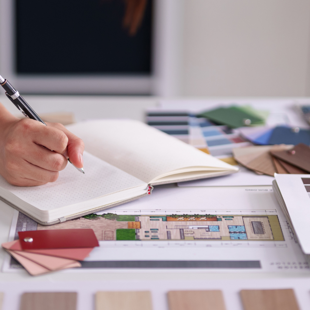 Someone planning their home renovation.